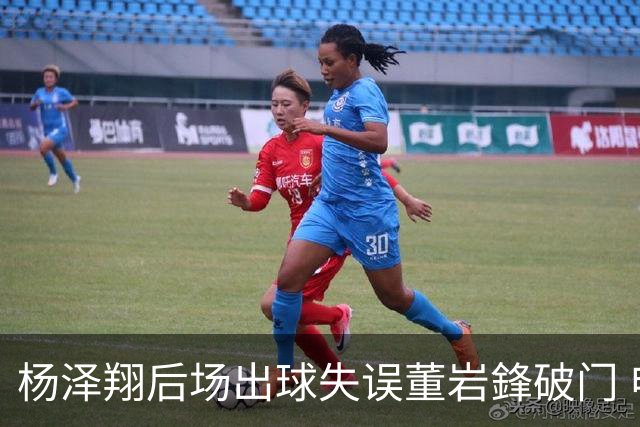 杨泽翔后场出球失误董岩鋒破门 申花0-1落后蓉城